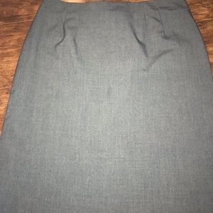 Gray Pencil Skirt